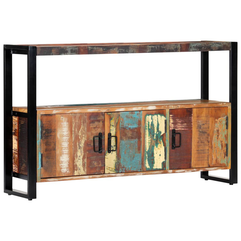 Buffet en bois récupéré massif 47,2 po x 11,8 po x 29,5 po