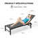 Antrea 75.79" Long Reclining Chaise Lounge Set