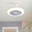 Mini Size 11 Inch Enclosed Socket E26 Ceiling Fan Light 3 Speeds 3 Light Color Dimming And Timing For Small Room Kitchen