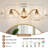 Gold Vintage 3-Light Bathroom Vanity Light Fixture, Antique Brass Wall Sconce with Crystal Glass Shades for Over Mirror, Bedroom, Hallway(Gold)-751802636
