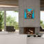 «Yorkie On Blue» par Carolee Vitaletti, art mural sur toile-621482529
