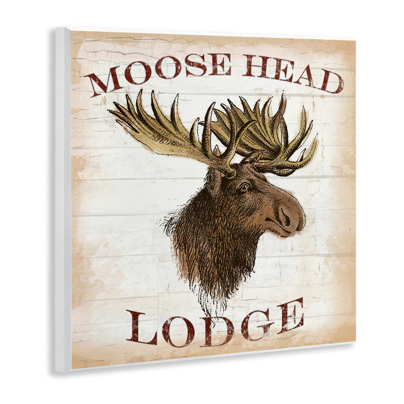 Moose Head Lodge Wall Plaque, design by Lula Bijoux & co.