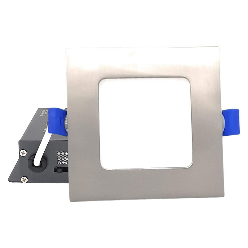 Ensemble d'éclairage encastré 4,7 "Ultra Slim, Nickel brossé