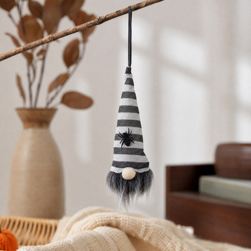 Décorations d'Halloween, pendentifs de poupée sans visage, pendentifs gnome lumineux, A