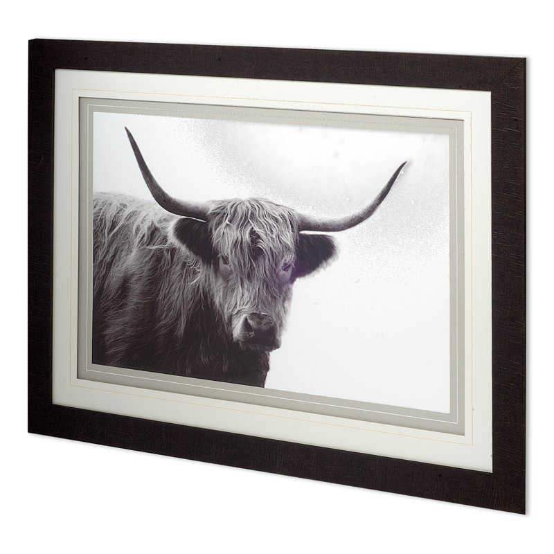 Highland Haze by Bill Philip a Hand Embelished Textured Framed Art Photograph Matted under Glass, Highland Haze