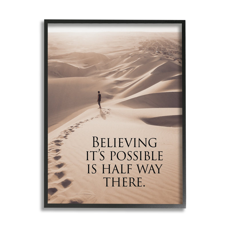 Believe It's Possible Motivational Landscape Canvas Print