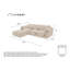 Michell 6 Seater Sofa Bed-126536470-126536468