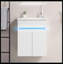 Ensemble de meuble-lavabo simple 16 po avec plateau en céramique Khadim
