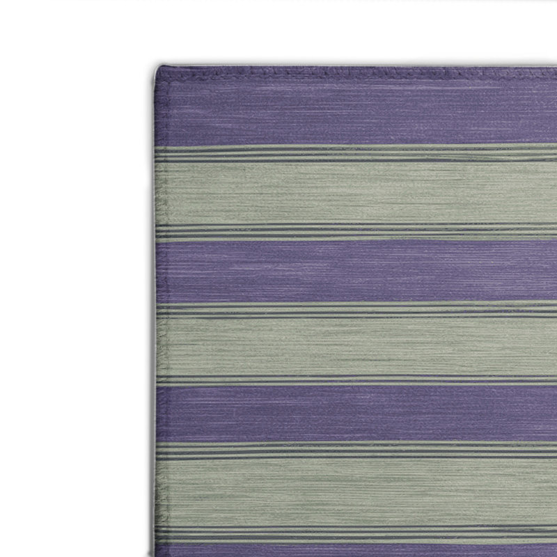 HorizontalStripes Brown Indoor and Outdoor Area Rug, Rectangle 8' x 10'