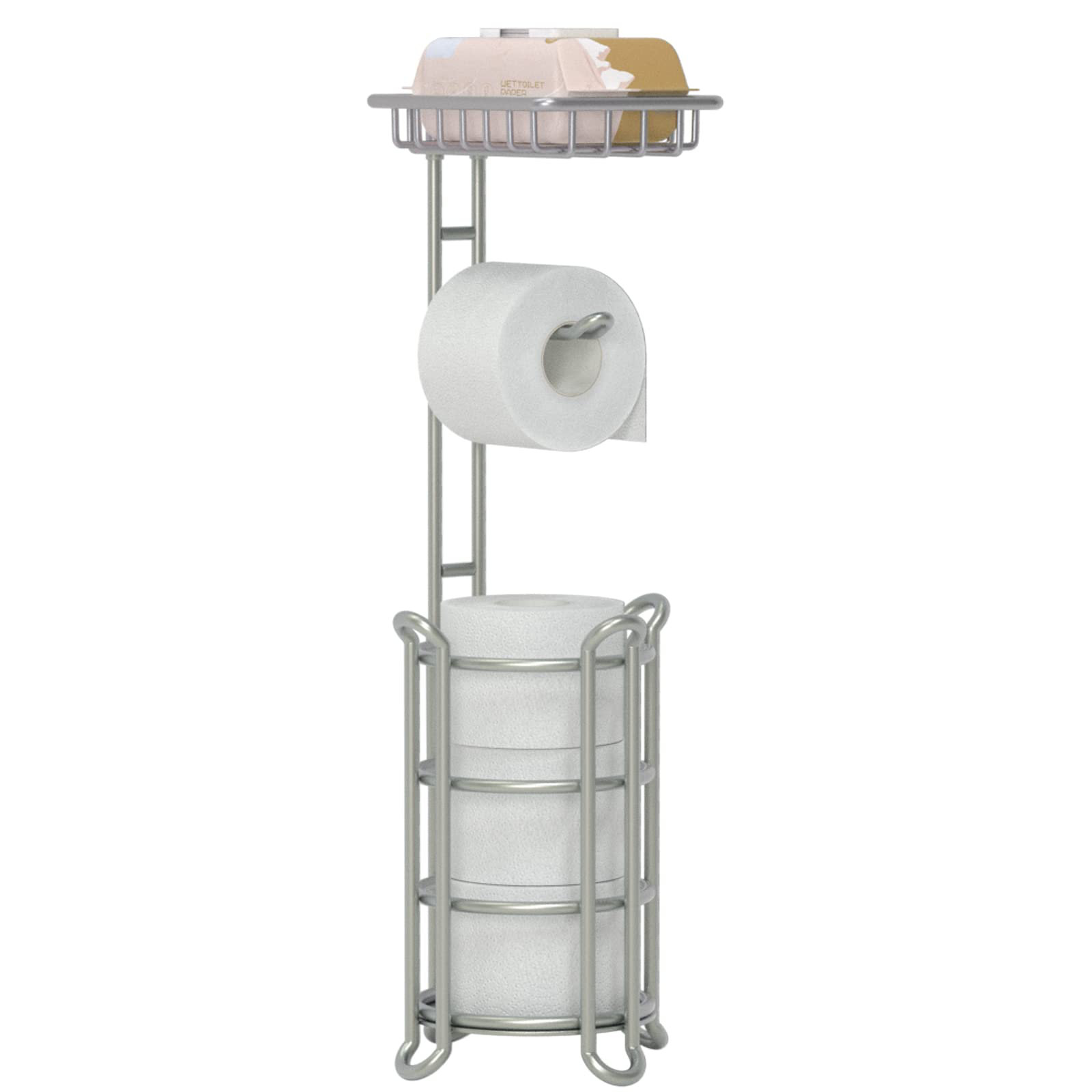 JIELESHANGMAO Toilet Paper Holder Stand Bathroom Tissue Dispenser ...