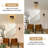 Boho Flush Mount Ceiling Light Fixture, Rattan Woven Chandelier For Farmhouse, Bedroom, Kitchen, Hallway, Nursery, Entryway