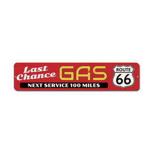 Enseigne en aluminium Route 66