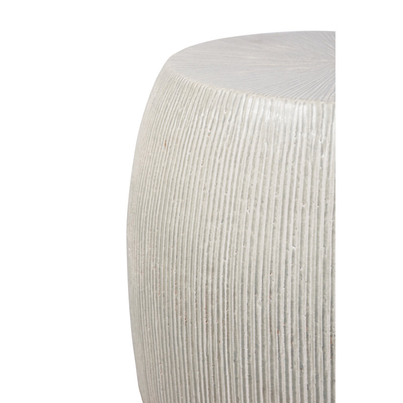 Sunburst Garden Stool, Olive Semi Gloss