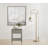 Dylan Wooden End Side Table Nightstand With Glass Top And Drawer-1640428774