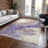 Machine Washable Indoor/Outdoor Xhevrie Purple Rug-3438065