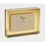 Lucite Floating Block Frame Gold Border 4X6-507511735-507511739