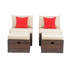 Chaise de patio avec coussins Buchholtz