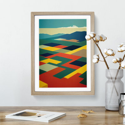 Abstract Landscape Meadow No.1 - Framed Print