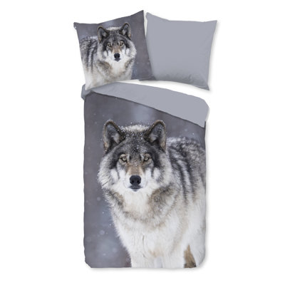 Cotton Abstract Duvet Cover with Pillowcases