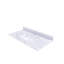 Dessus de meuble-lavabo blanc Hensleyra avec trou de robinet pré-percé et pierre frittée durable (évier seulement)-124006322-124006320