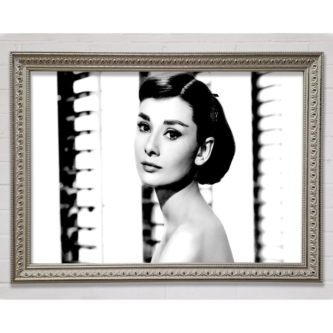 Audrey Hepburn Gerahmter Druck