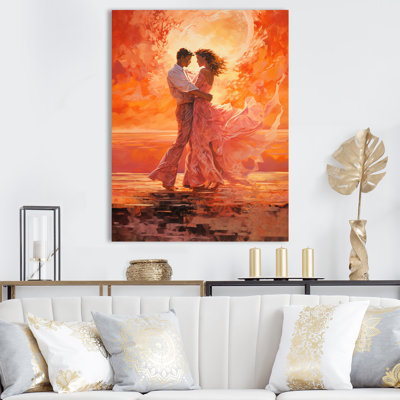 Dance Salsa In Sunset VII, reproduction d'art sur toile