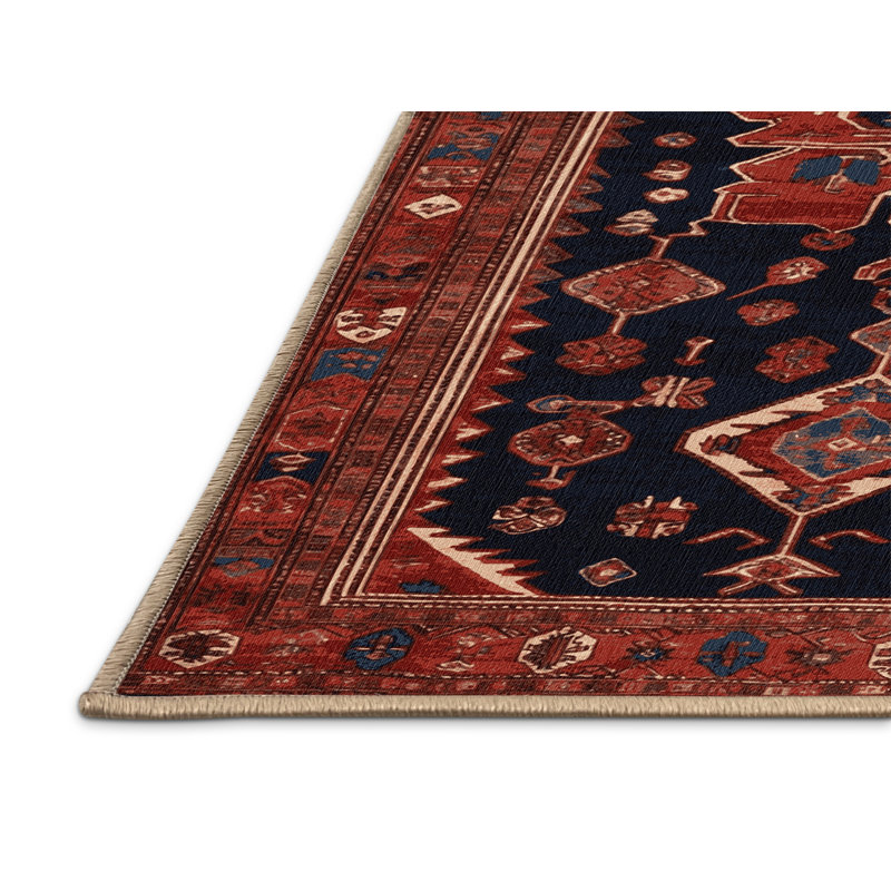Tapis brun lavable à la machine, Carré 4 pi