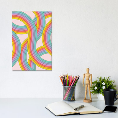 Rainbow Stripes - Wall Art Print - Wrapped Canvas