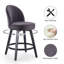 Tabouret de bar rotatif 26,4 po Letecia-1186271832