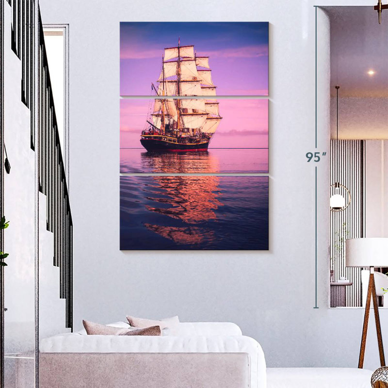 Mehar Panama Waters Ship, 74" H x 48" W