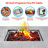 Outdoor Propane Fire Pit Table, Weatherproof Square Propane Gas Fire Table - Adjustable Flame