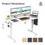 Bureau de travail électrique à hauteur réglable