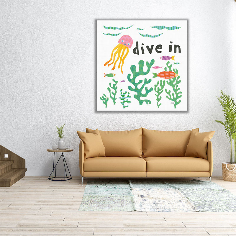 «Ocean Splash III», reproduction d'art sur toile, H 12 po x l 12 po