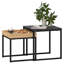 Ansil 2PC Industrial Nesting Tables Living Room Furniture 