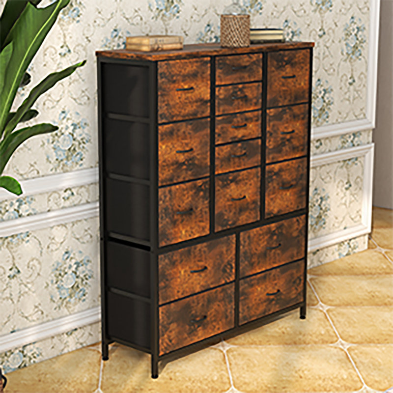 15 Fabric Drawer Storage Rack, Brown
