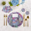 Sous-verres ronds en cuir impressionniste Passiflora-119015397