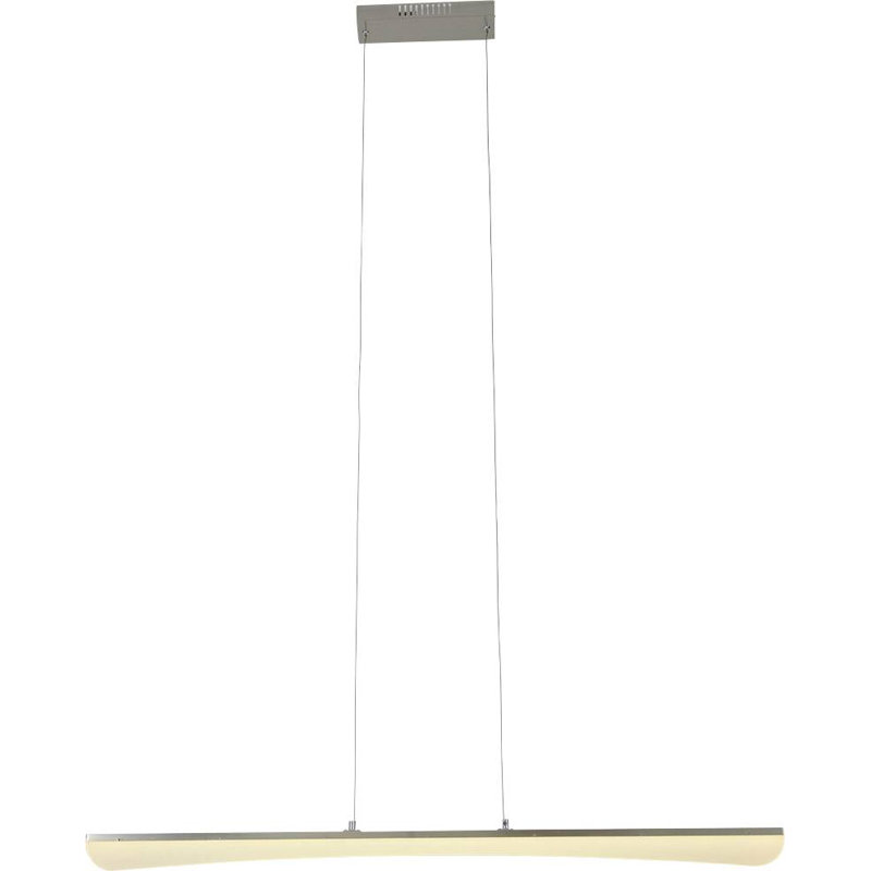 Bones2 1 - Light Matt Brushed Nickel LED Kitchen Island Pendant
