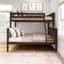 Lit superposé simple au-dessus de double en bois massif Aileana-305743982