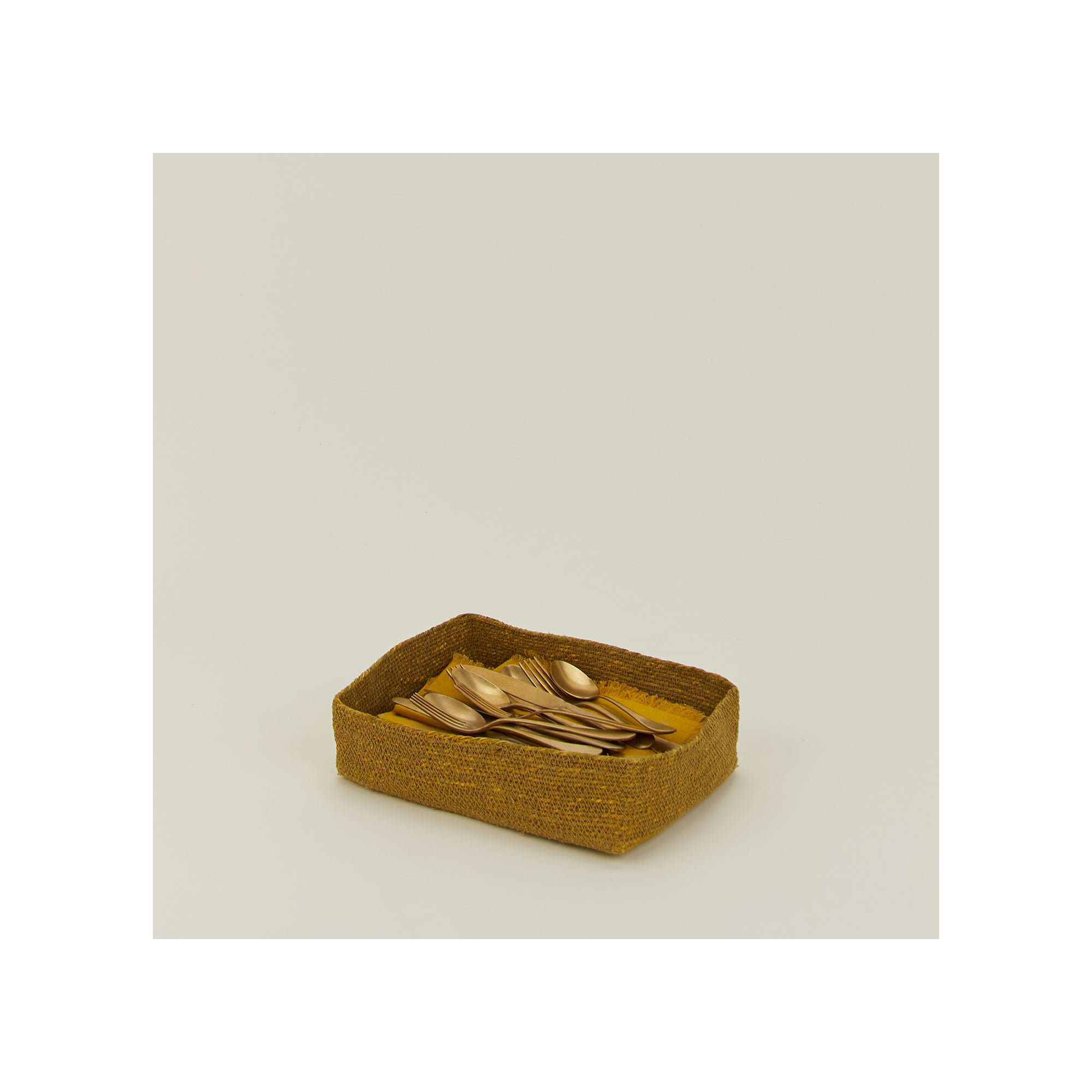Hawkins New York Seagrass basket - Letter Tray, Mustard