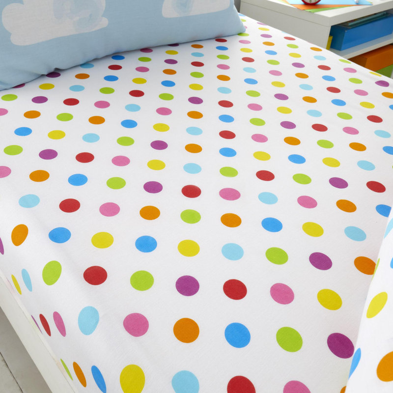 Cotton Blend Fitted Sheet, European Double (140 x 200cm)