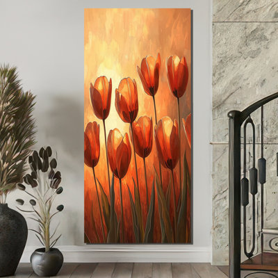 Tulipes brunes automne lueur II - Tulipes, art mural