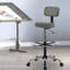 Tabouret de bureau à hauteur ajustable avec repose-pieds Lamprini-1633213732
