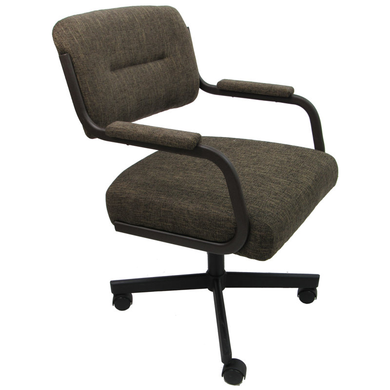 Chaise avec accoudoirs Adalie, Brun, Brun