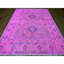 Tapis oriental noué à la main 100% laine noué à la main 8 pi x 9 pi 7 po rose chaud 8 pi x 9 pi 7 po