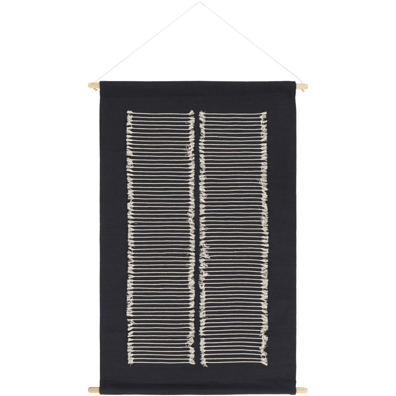 Suspension murale en coton avec tringle incluse