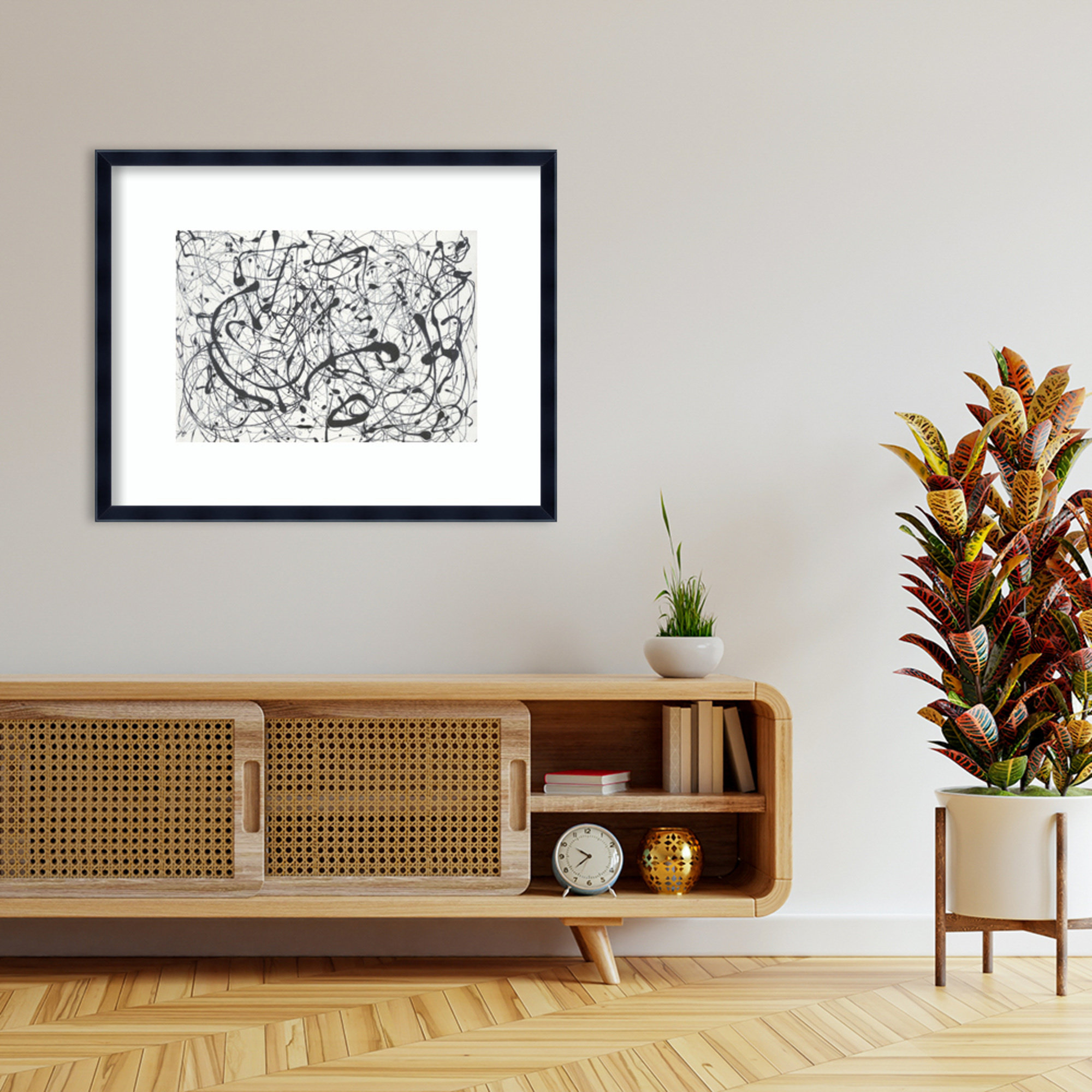 Amanti Fine Art Jackson Pollock Number 14:Gray | Wayfair