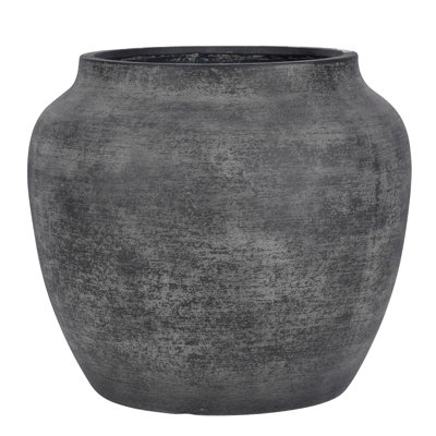 Crea Low Round Planter Ash Shale