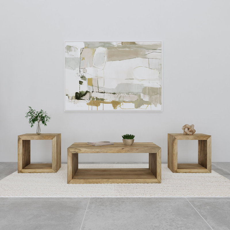 Ensemble de tables basses et tables de bout Benton, 3 pièces: table basse, 2 tables de bout