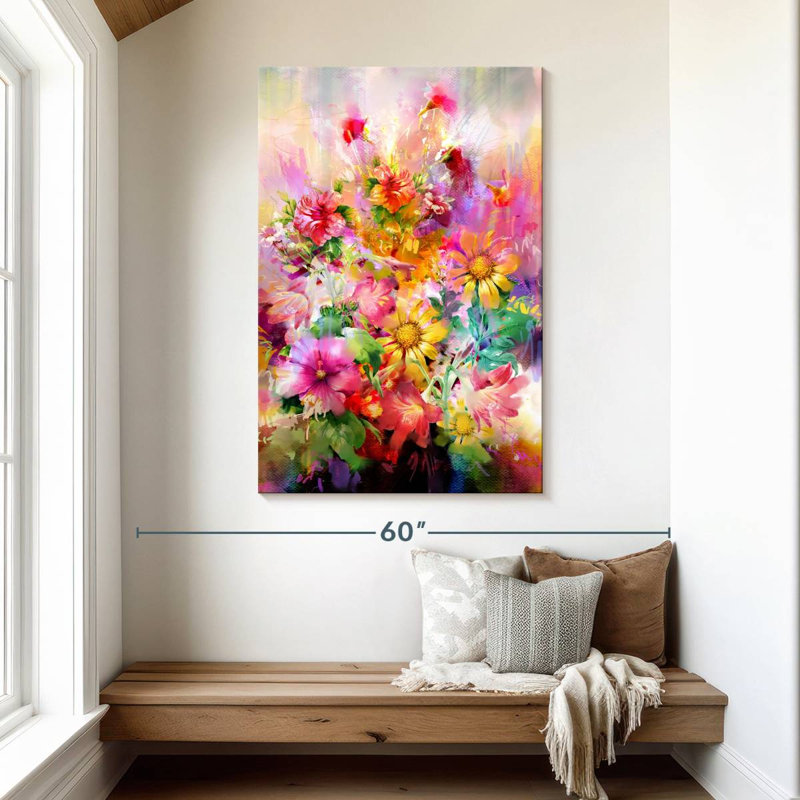Fleurs Harnek, H 48 po x l 32 po