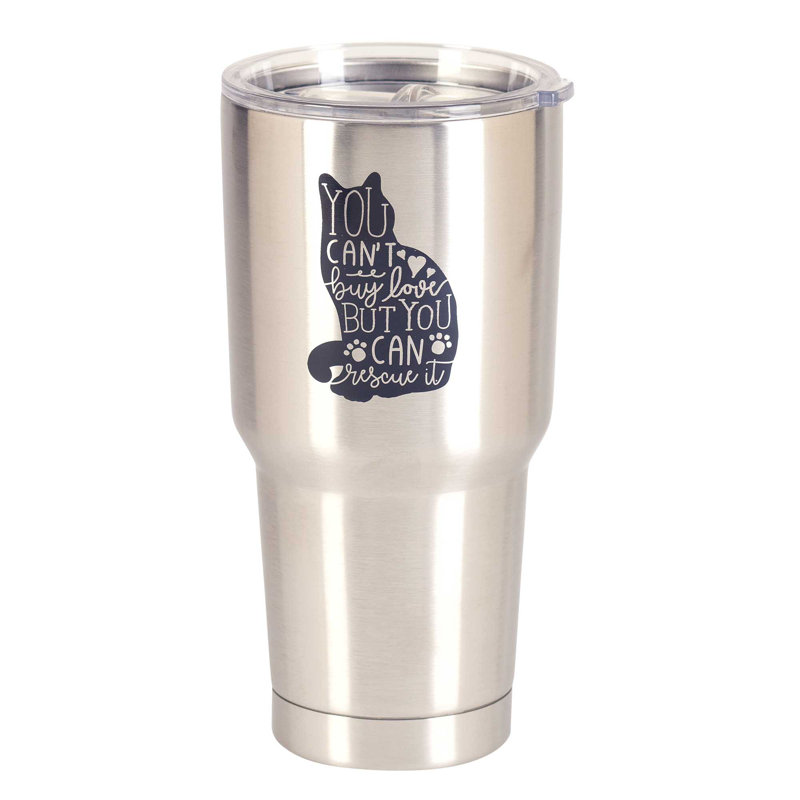 Gobelet de voyage à double paroi en acier inoxydable 30 oz Cant Buy Love
